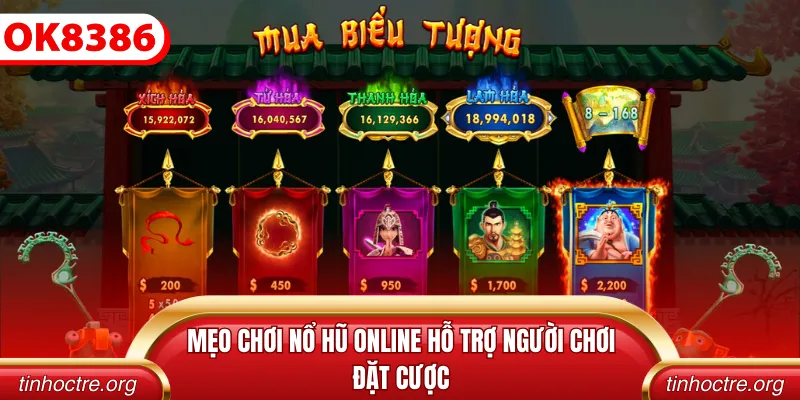 Mẹo chơi nổ hũ online hỗ trợ người chơi đặt cược